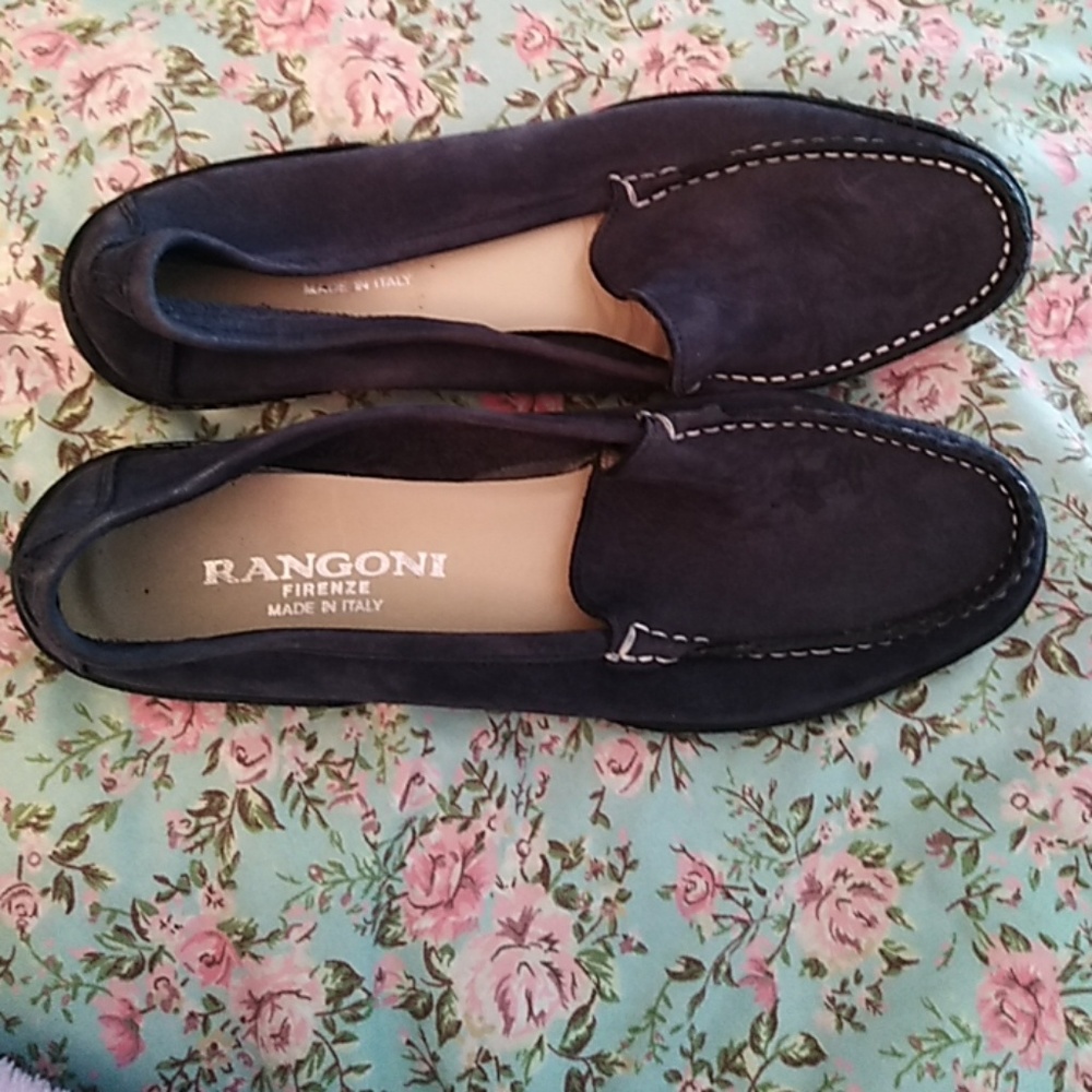 Blue Italian loafers